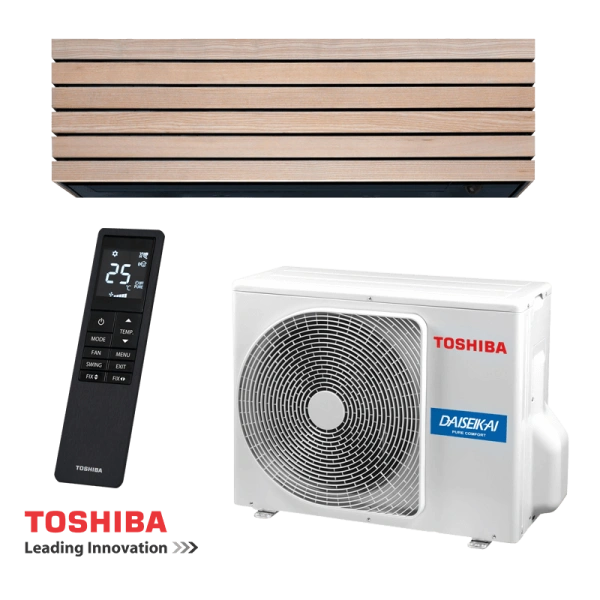 Toshiba Super Daiseikai 10 WOOD RAS-B10S4KVDG-E + RAS-10S4AVPG-E